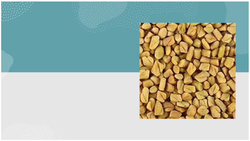Close-up of a portion of fenugreek product highlighting its natural hormone-optimizing benefits.